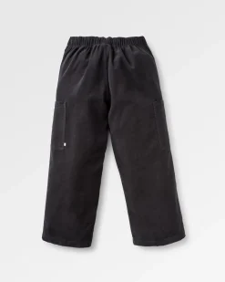 Pantalon en velours côtelé bio raccourci Someday - Noir