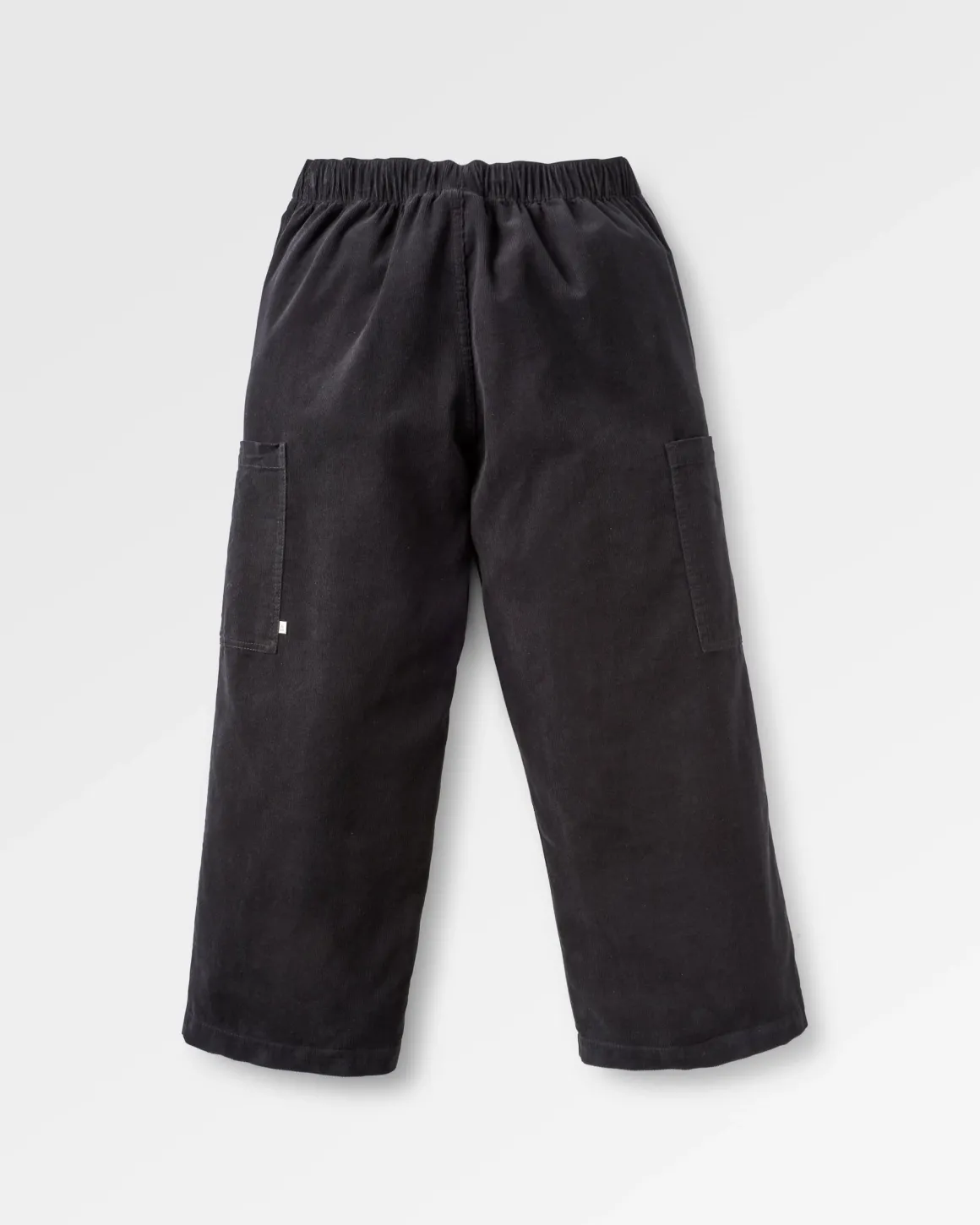 Pantalon en velours côtelé bio raccourci Someday - Noir