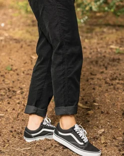 Pantalon en velours côtelé recyclé Compass - Noir