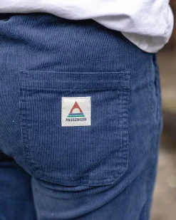 Pantalon en velours côtelé recyclé Compass - Denim foncé
