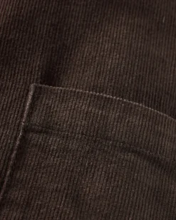 Pantalon en velours côtelé bio Someday - Café