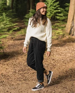Pantalon en velours côtelé recyclé Compass - Noir