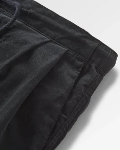Pantalon en velours côtelé recyclé Compass - Noir