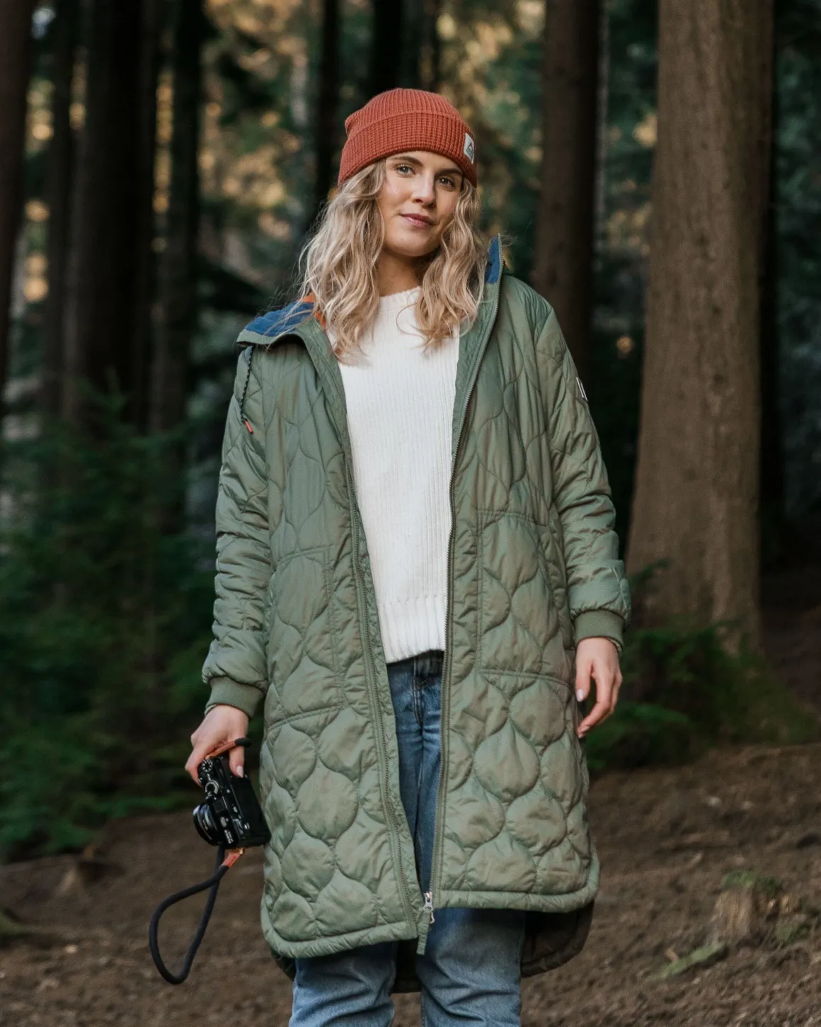 Parka Isolant Recyclé Flora 2.0 Longue - Olive Poussiéreux