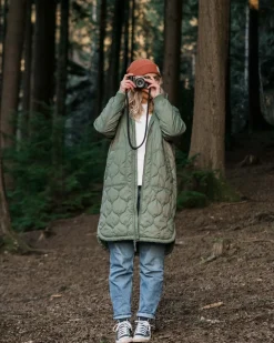 Parka Isolant Recyclé Flora 2.0 Longue - Olive Poussiéreux