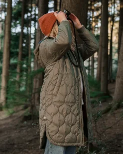 Parka Isolant Recyclé Flora 2.0 Longue - Olive Poussiéreux