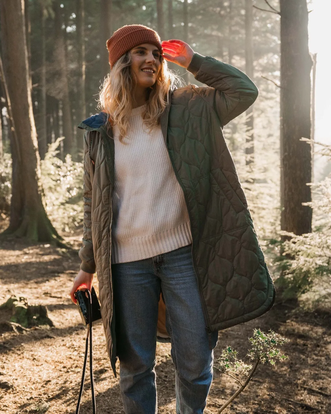 Parka Isolant Recyclé Flora 2.0 Longue - Olive Poussiéreux