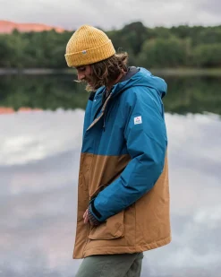Parka Isolante Recyclée Baltic - Toffee/Bleu Acier