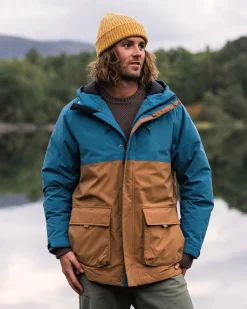 Parka Isolante Recyclée Baltic - Toffee/Bleu Acier