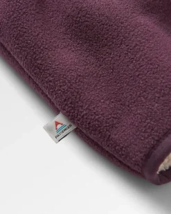 Polaire Sherpa doublée de polaire recyclée Nestling - Prune profonde
