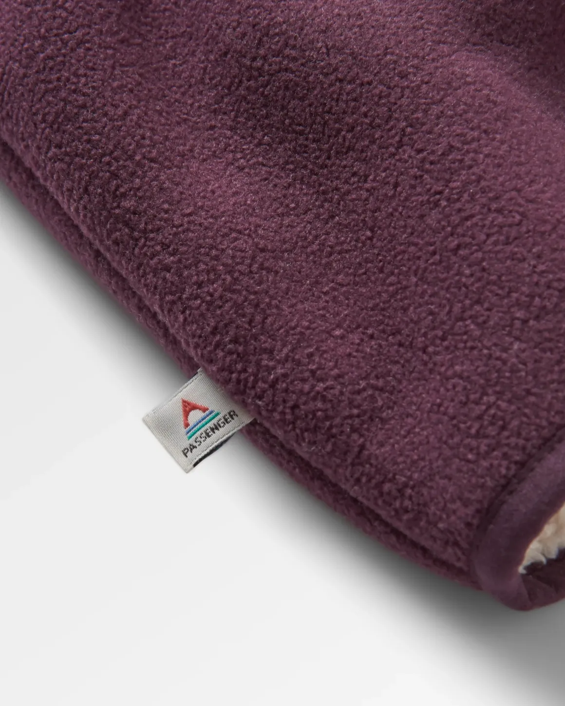 Polaire Sherpa doublée de polaire recyclée Nestling - Prune profonde