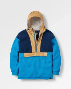 Polaire Sherpa recyclée Maren 1/2 Zip - Bluejay