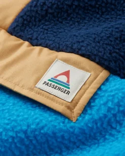 Polaire Sherpa recyclée Maren 1/2 Zip - Bluejay