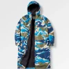Poncho de surf doublé en sherpa recyclé - Mount Scenic Khaki