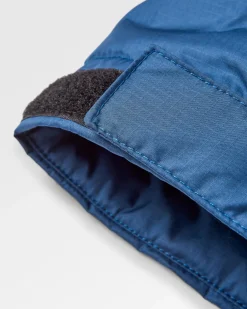 Poncho de Surf Doublé en Sherpa Recyclé Waves - Denim Foncé / Marine Profond