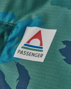 Poncho de Surf Doublé en Sherpa Recyclé Waves - Camouflage Alpin Forêt Tropicale Pluvieuse