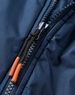 Poncho de surf doublé en sherpa recyclé Waves - Rich Navy