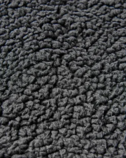 Poncho de surf doublé en sherpa recyclé - Noir/ Kaki