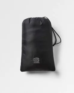 Poncho de surf doublé en sherpa recyclé - Noir/ Kaki