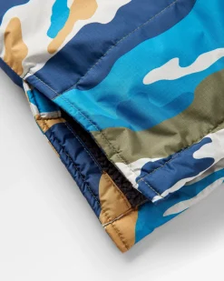 Poncho de surf doublé en sherpa recyclé - Mount Scenic Khaki