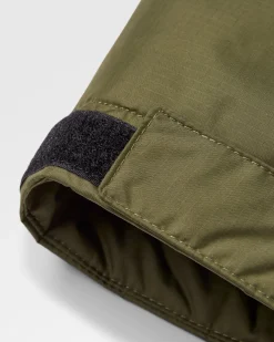 Poncho de surf doublé Sherpa recyclé Waves - Noir/Kaki