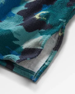 Poncho de surf en tissu recyclé Tulum - Camo Alpin Kaki