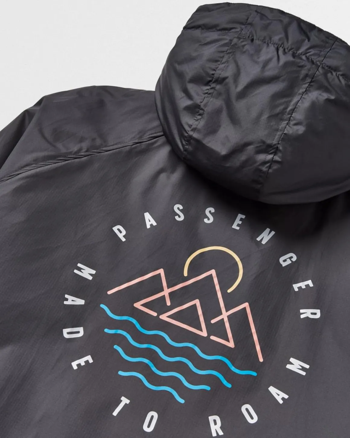 Poncho de surf Escapism doublé d'une serviette recyclée - Noir