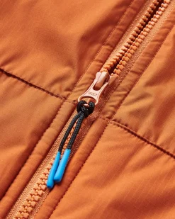 Poncho de surf Escapism Recyclé doublé en Sherpa - Rouille