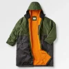 Poncho de surf imperméable recyclé Tempest - Fir Tree/ Black