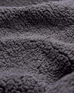Poncho de surf recyclé avec doublure en sherpa Waves - Denim Foncé/ Bleu Marine Profond