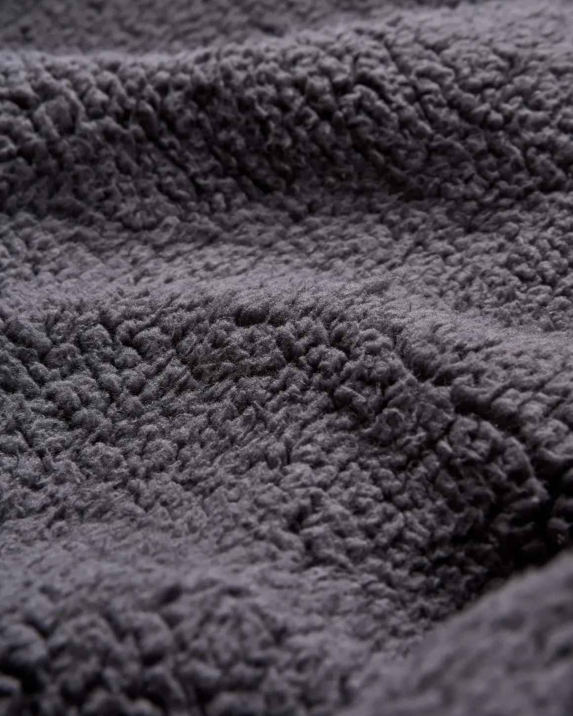 Poncho de surf recyclé avec doublure en sherpa Waves - Denim Foncé/ Bleu Marine Profond