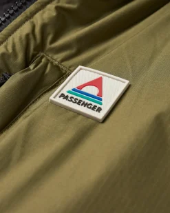 Poncho de surf recyclé doublé Sherpa - Kaki