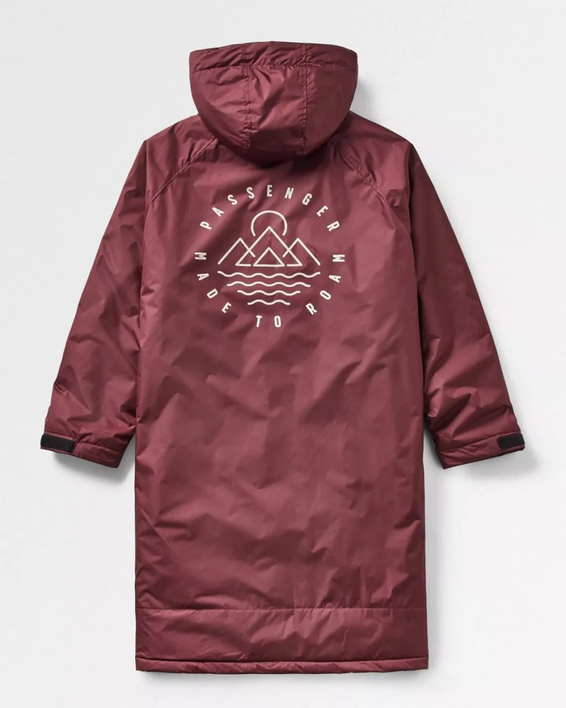 Poncho de surf recyclé doublé en sherpa - Windsor Wine