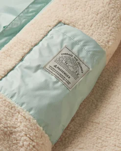 Poncho de surf recyclé doublé en sherpa Waves - Surf Spray/Deep Sea