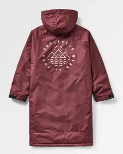 Poncho de surf recyclé doublé en sherpa - Windsor Wine