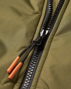 Poncho de surf recyclé doublé Sherpa - Kaki