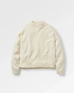 Pull Hideout Oversized en maille recyclée - Blanc cassé