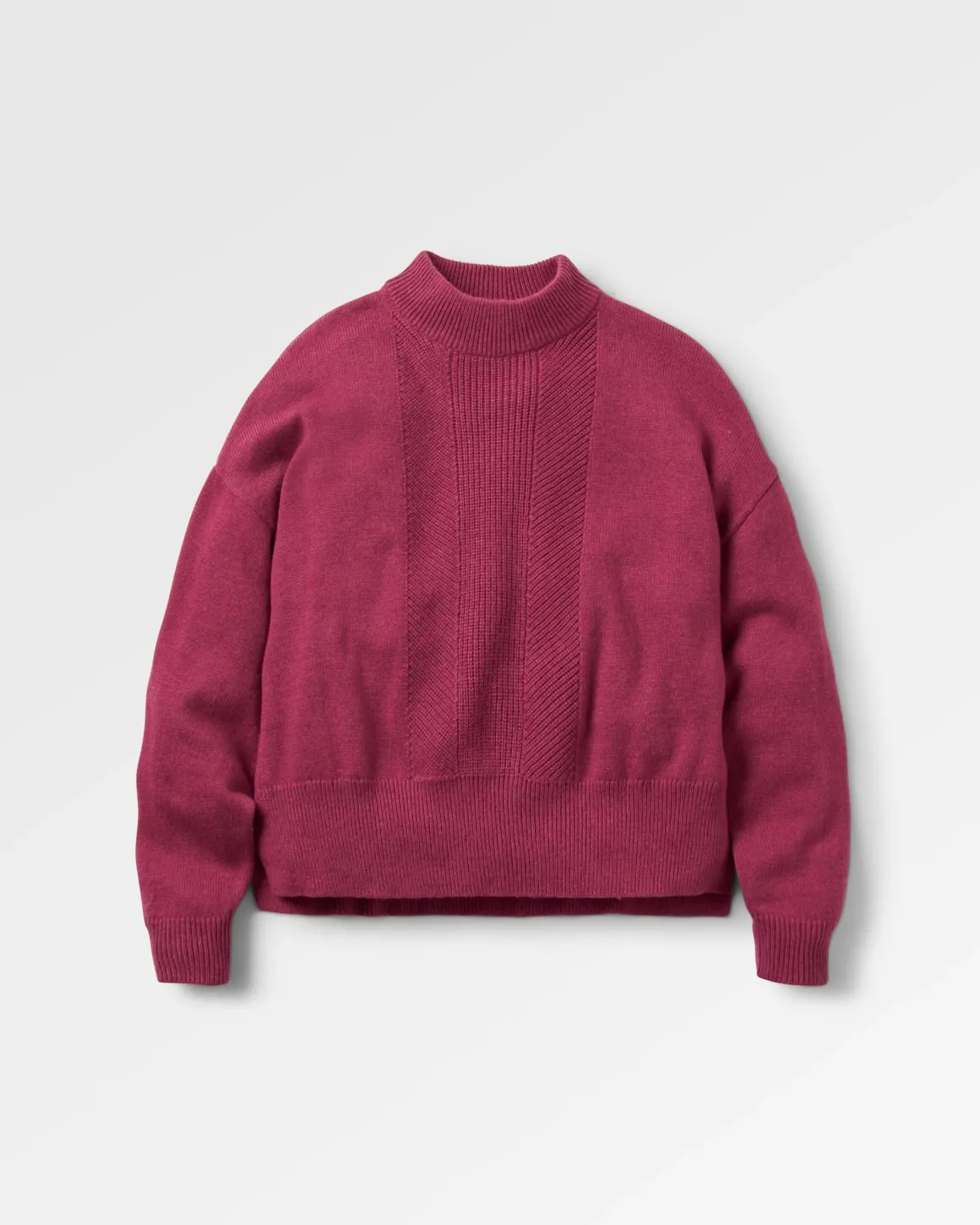 Pull Hideout Oversized en maille recyclée - Rhubarbe