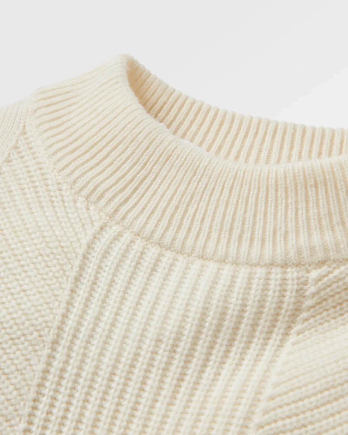Pull Hideout Oversized en maille recyclée - Blanc cassé