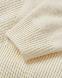 Pull Hideout Oversized en maille recyclée - Blanc cassé