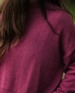 Pull Hideout Oversized en maille recyclée - Rhubarbe