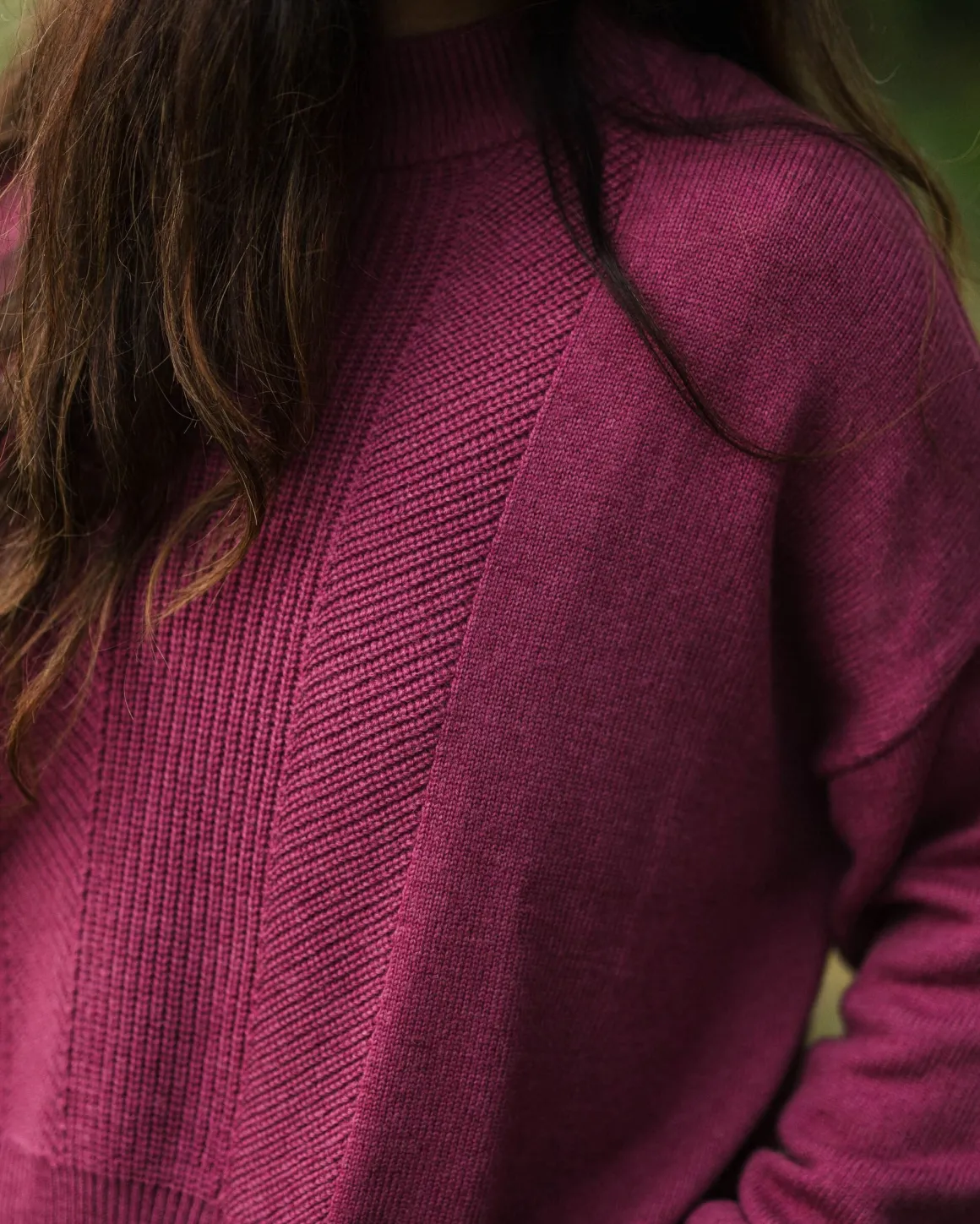 Pull Hideout Oversized en maille recyclée - Rhubarbe