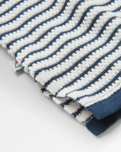Pull Muir en maille bio - Rayures blanc cassé