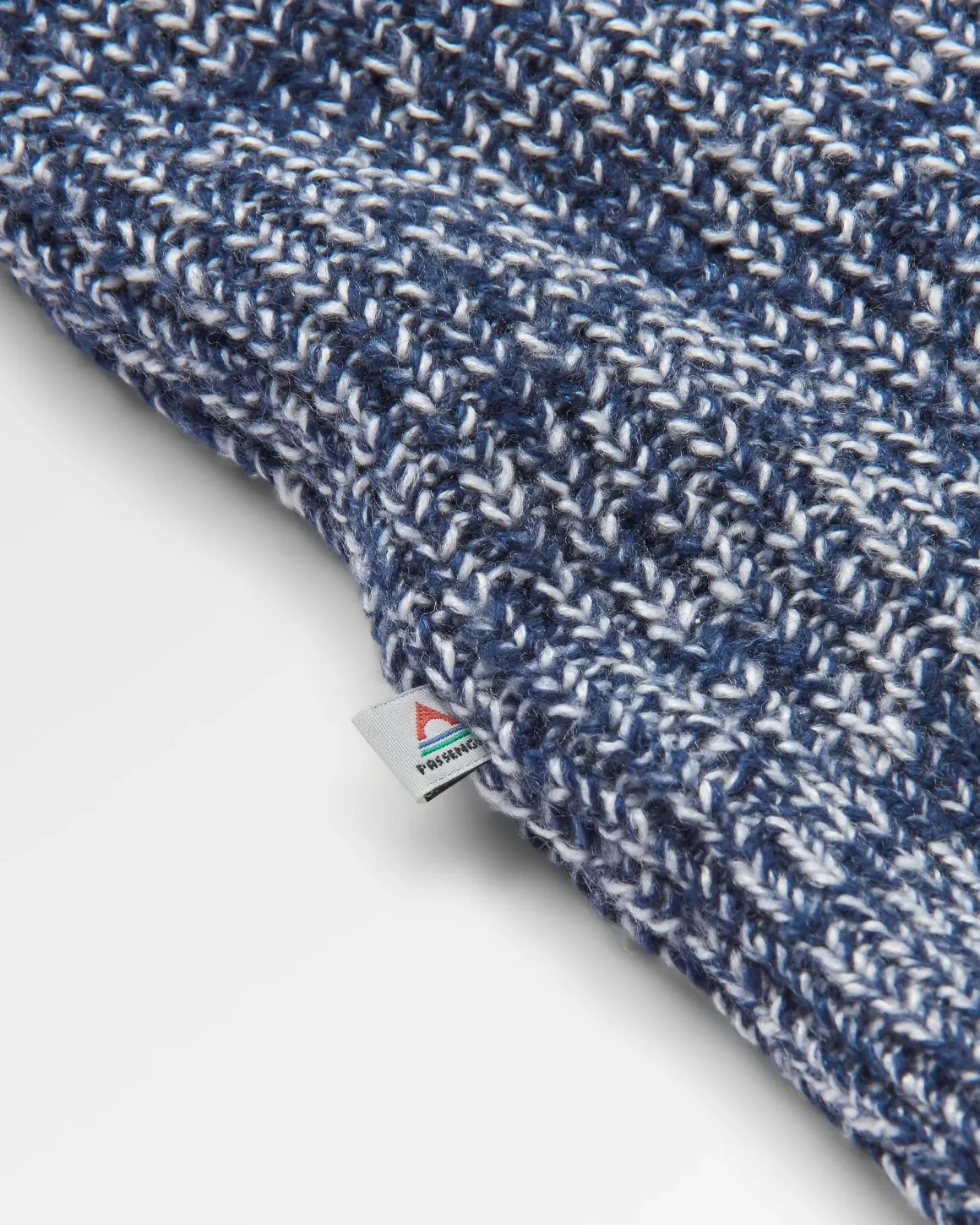 Pull recyclé en maille - Gris chiné