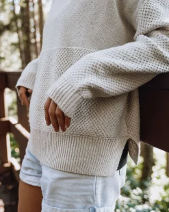 Pull Recyclé Tricoté - Blanc Cassé