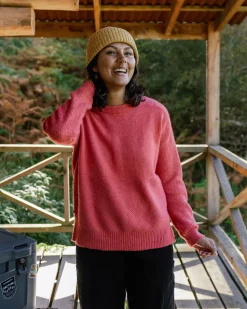 Pull Recyclé Tricoté - Rouge Minéral