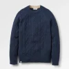 Pull Sandbar en maille torsadée - Bleu marine riche