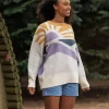 Pull Sunsets Recycled Oversized Knitted Jumper - Marshmallow