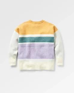 Pull Sunsets Recycled Oversized Knitted Jumper - Marshmallow