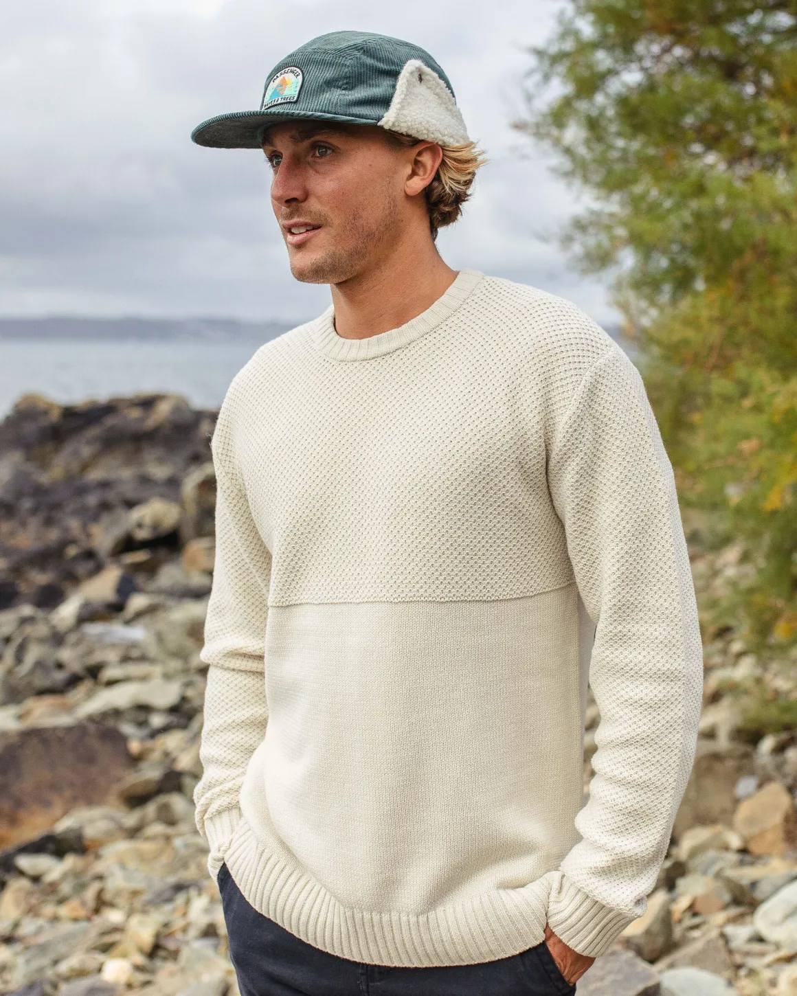 Pull Tricoté Swell - Blanc Cassé